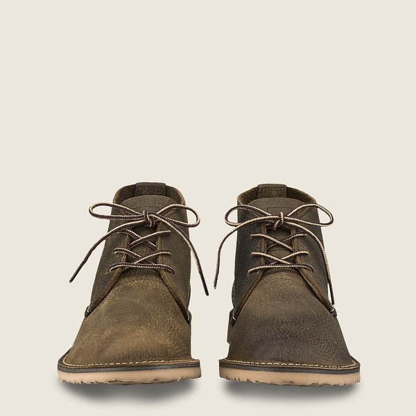 Chaussures Red Wing Heritage - Weekender - Chukka Roughneck Cuir - Vert Olive - Homme 520FVMTPL